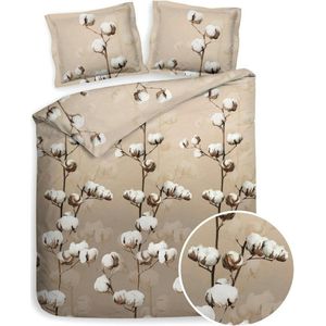 Heckett & Lane - Moos - Dekbedovertrek - Flanel - Tweepersoons - 200x200/220 cm - Natural Beige