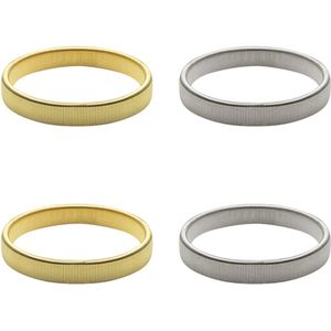 Purepeak Mouwophouders Set 4 Stuks - Goud - Zilver - Dames - Heren - Elastisch