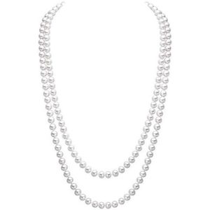 Elegante Lange Trui Ketting voor Vrouwen met Kunstparels