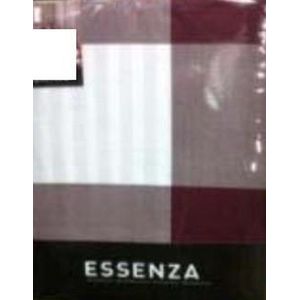 Essenza Checkerboard Dekbedovertrek - Eenpersoons - 140x200/220 cm - Bordeaux