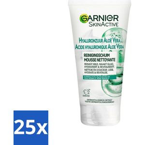 Garnier - SkinActive - Gezichtsreinigingsschuim - Hyaluronzuur & Aloe Vera - Hydraterend - 150 ml - Bulkverpakking - 25 stuks