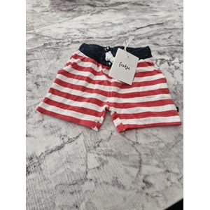 Feetje - Jongens - Korte broek - Rood/Wit - Mt 68