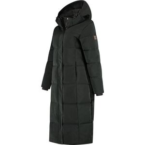 Travelin' - Freya - Puffer Winterjas - Zwart - Getailleerd