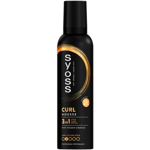 Syoss - Curl - Haarmousse - Anti-Pluis & Bounce - 250 ml - 1 stuk
