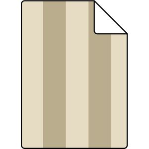 Proefstaal ESTAhome behang strepen donker beige - 26.5 x 21 cm - 131212-S