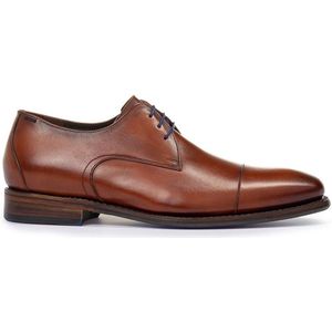 Floris van Bommel DE LOPER 16.00 - Heren veterschoenNette herenschoenen - Kleur: Cognac - Maat: 42.5