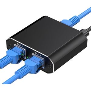 White-label® Netwerk Switch - Netwerk splitter - Unmanaged - 4 Poorten - Zwart