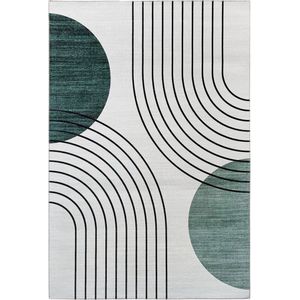 Vercai Rugs Fenix Collectie - Laagpolig Vloerkleed - Modern Tapijt met Vintage Ontwerp - Chenille - 120x180 cm