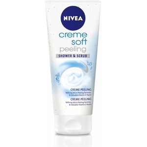 NIVEA - Douche & Scrub - Crème Zachte Peeling - Waardevolle Vitaminen - 200 ml - 1 stuk