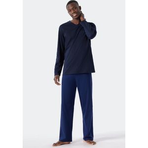 Schiesser – Essentials Nightwear – Pyjama – 178096 - Royal Blue - 50