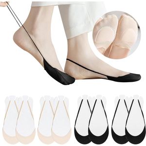 Lage onzichtbare sneakersokken antislip ultrasokken voor hoge hakken bootschoenen - EU 35-39