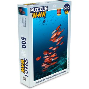 Puzzel Vissen - Rood - Oceaan - Legpuzzel - Puzzel 500 stukjes