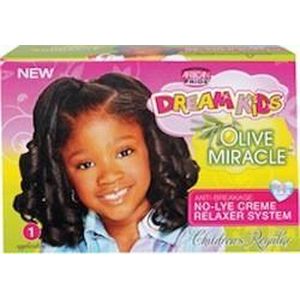 African Pride Dream Kids Olive Miracle No-Lye Creme Relaxer System Regular Kit