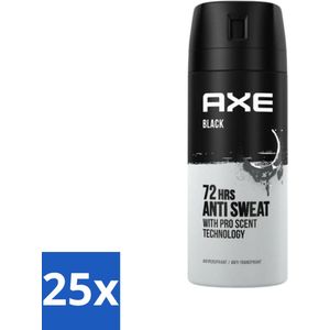 Axe Anti-Transpirant Spray Black 150 ml - Bulkverpakking - 25 stuks