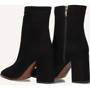 Notre-V - 46936 - Enkellaarsjes - Zwart - Suède - Dames