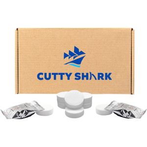 50 Ontkalkingstabletten universeel - Geschikt voor o.a Jura, Krups, DeLonghi, Philips - 50 Stuks - Efficiënte Koffiemachine en Espressomachine Ontkalker - Cutty Shark