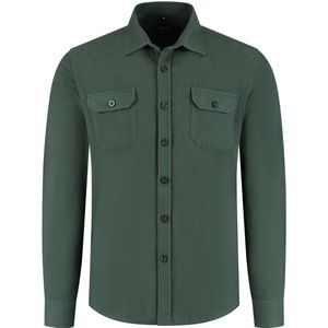 overhemd strijkvrij - Katoen - Groen - Maat EU38/S