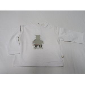 noukie's , jongens , t-shirt lange mouw , wit , street boys , 12 maand 80