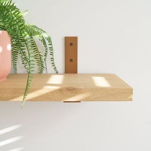 STERKSTAEL Vesta - Plankdrager - Brons Roestig Bruin - Geschikt voor Plank van 20 tot 25 cm - Inclusief Bevestigingsmateriaal