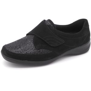 Waldläufer - Orthotritt - Klittenbandschoen - Zwart - Nubuck en Stretch