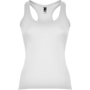 2 Pack Wit Dames hemdje met zwemmersrug licht getailleerd model Carolina maat 2XL