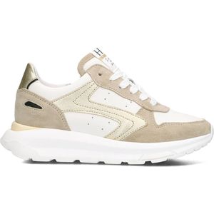 Hip H1572 Lage sneakers - Leren Sneaker - Meisjes - Beige - Maat 38