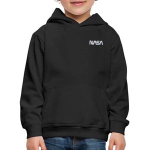 NASA Logo Klein Wit Borduurwerk Premium Hoodie Kinderen