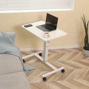 Verstelbare Laptoptafel met Wielen - Ideaal voor Staand Werken of Ontbijt op Bed