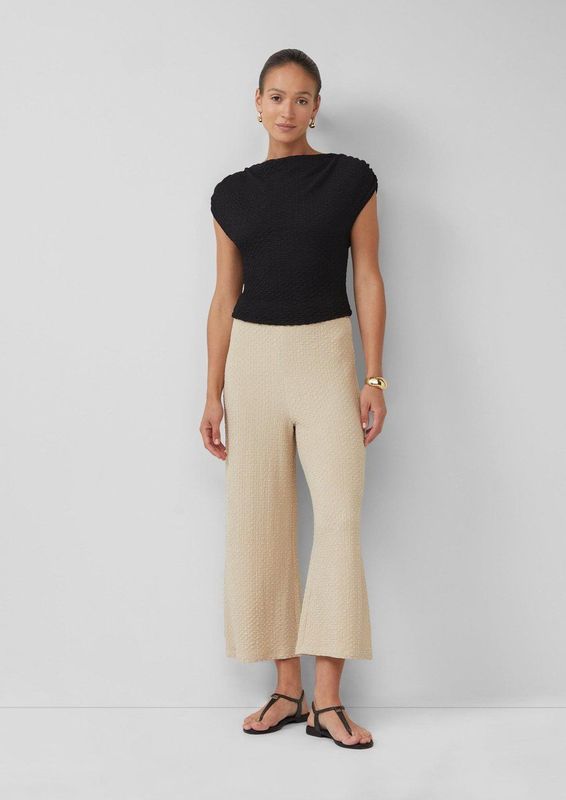 Culottes - Gestructureerde Broek - Polyester-mix Jersey