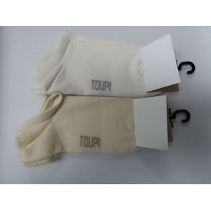 Sokken - 2 Pack - Sokka - Unie - Wit , ecru - Effen - 35 / 37