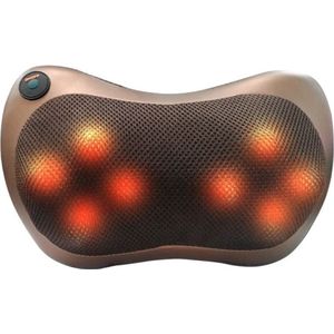 Massage - Massage kussen - Massage apparaat - Shiatsu massage kussen- 8 Hoofden - Nek massage apparaat - Nek warmer - Rug massage - Elektrisch - EU Plug