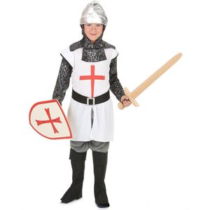 LUCIDA - Ridder kruistocht kostuum voor jongens - S 110/122 (4-6 jaar)