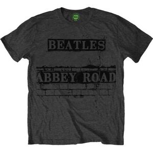 The Beatles - Abbey Road Sign Heren T-shirt - S - Grijs