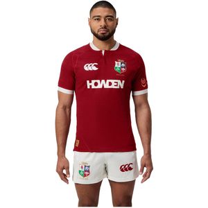 Canterbury Heren Britse en Ierse Lions Players Jersey, Red Dahlia, 2X-Large