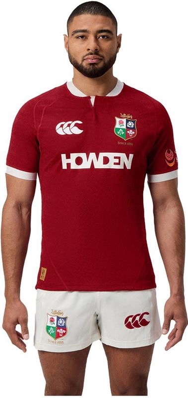 Canterbury Heren Britse en Ierse Lions Players Jersey, Red Dahlia, 2X-Large