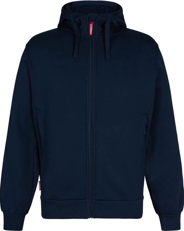 F. Engel 8023 Sweatshirt With Hood Blue Ink maat L