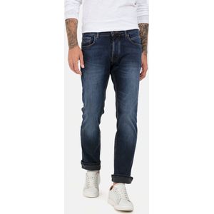camel active Relaxed Fit 5-Pocket Jeans - Maat menswear-38/34 - Blauw