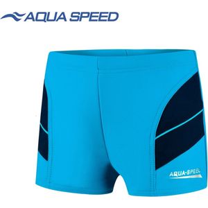 Aqua Speed Andy - Jongens Zwemboxer/ Zwembroek - Blauw/Marineblauw 122