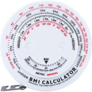 BMI Meetlint met BMI Calculator voor Lichaamsvet Evaluatie en Obesitas Risico