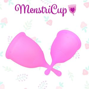 MenstriCup menstruatiecup set roze maat S + L