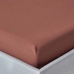 Homescapes hoeslaken chocolade, draaddichtheid 200, 190 x 120 cm