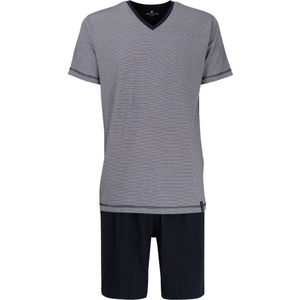 Tom Tailor Pyjama korte broek - 632 Blue - maat M (M) - Heren Volwassenen - 100% katoen- 71077-5607-632-M