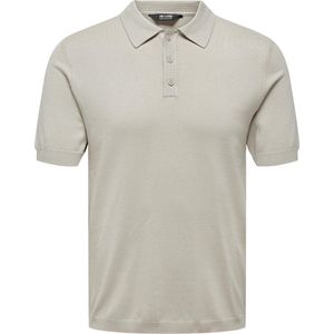 ONLY & SONS ONSWYLER LIFE REG 14 SS POLO KNIT NOOS Heren Poloshirt - Maat S