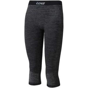 Lenz - 1.0 Baselayer Capri Broek - Zwart - Polyamide/Polypropyleen/Polyester