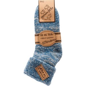Thermo wollen sokken – 1 paar – blauw maat 39/42