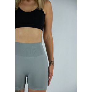 Gymhunterz - Dames Fitness sport BH's - Workout Crop Top - V-hals - Reathable & Elastisch materiaal - zweetafvoerende functie, stretch in vier richtingen - extra boterzacht handgevoel - Kleur Zwart - Maat L