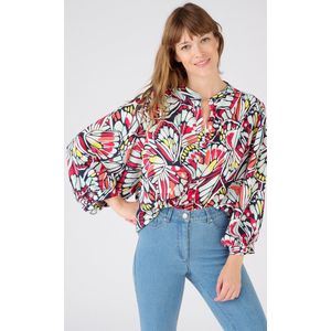 Damart - Wijde overhemdblouse Climatyl - Dames - Blauw - 48