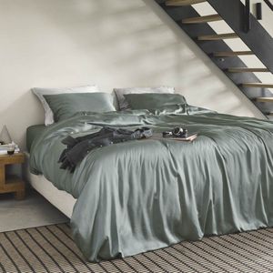 KOALA HUG Dekbedovertrek 100% Tencel lyocell, woud groen lits-jumeaux XL 260x220 + 2 kussenslopen 60x70 – Temperatuurregulerend | Ventilerend & Absorberend | Anti-allergie & Hypoallergeen | Zacht voor huid & haar | 100% Plantaardig | Plasticvrij