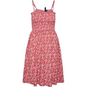 Pieces Jurk Pcluciana Strap Dress Bc 17140319 Schocking Pink/flower Dames Maat - M