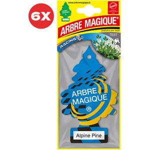 6 stuks Eucalyptus Arbre Magique Geurboom luchtverfrisser voor in de auto Alpine Pine – Car Parfum – Geurboompje – Geurbooster – Wonderboom – Geurverfrisser – Nieuwe Auto – Autogeur – Autoparfum – Geurblad